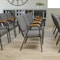 Flash Furniture Gray Fabric Stackable Church Chair with Arms XU-DG-60156-GY-GG - alternate 1